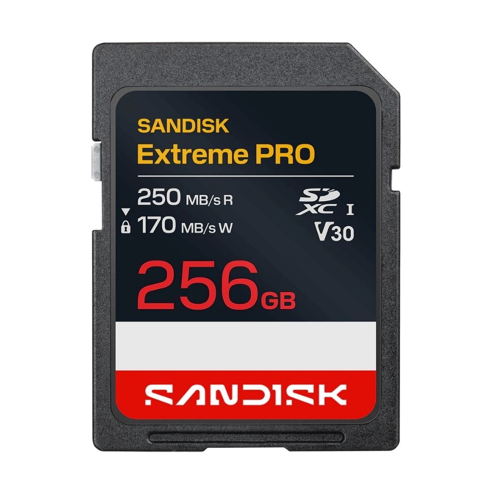 SanDisk SDXC Extreme Pro 256GB UHS-I- V30- U3- 250/170MB/s- 4K UHD