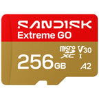 SanDisk MicroSDXC Extreme Go 256GB 240/160MB/s UHS-I- 5K- 4K UHD- U3- V3