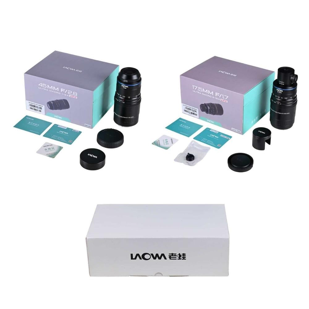 Laowa Aksen 2-lens Bundel (45mm f/2.8, 17.5mm f/1.7 (Coax Ill)) - Canon EF