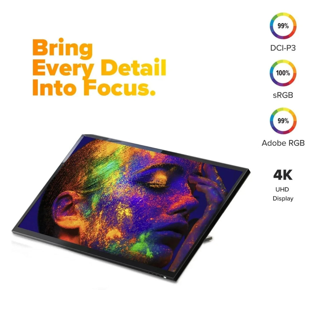 Alogic Clarity Fold Touch 27" 4K Touchscreen Monitor with Webcam and USB-C Power Delivery