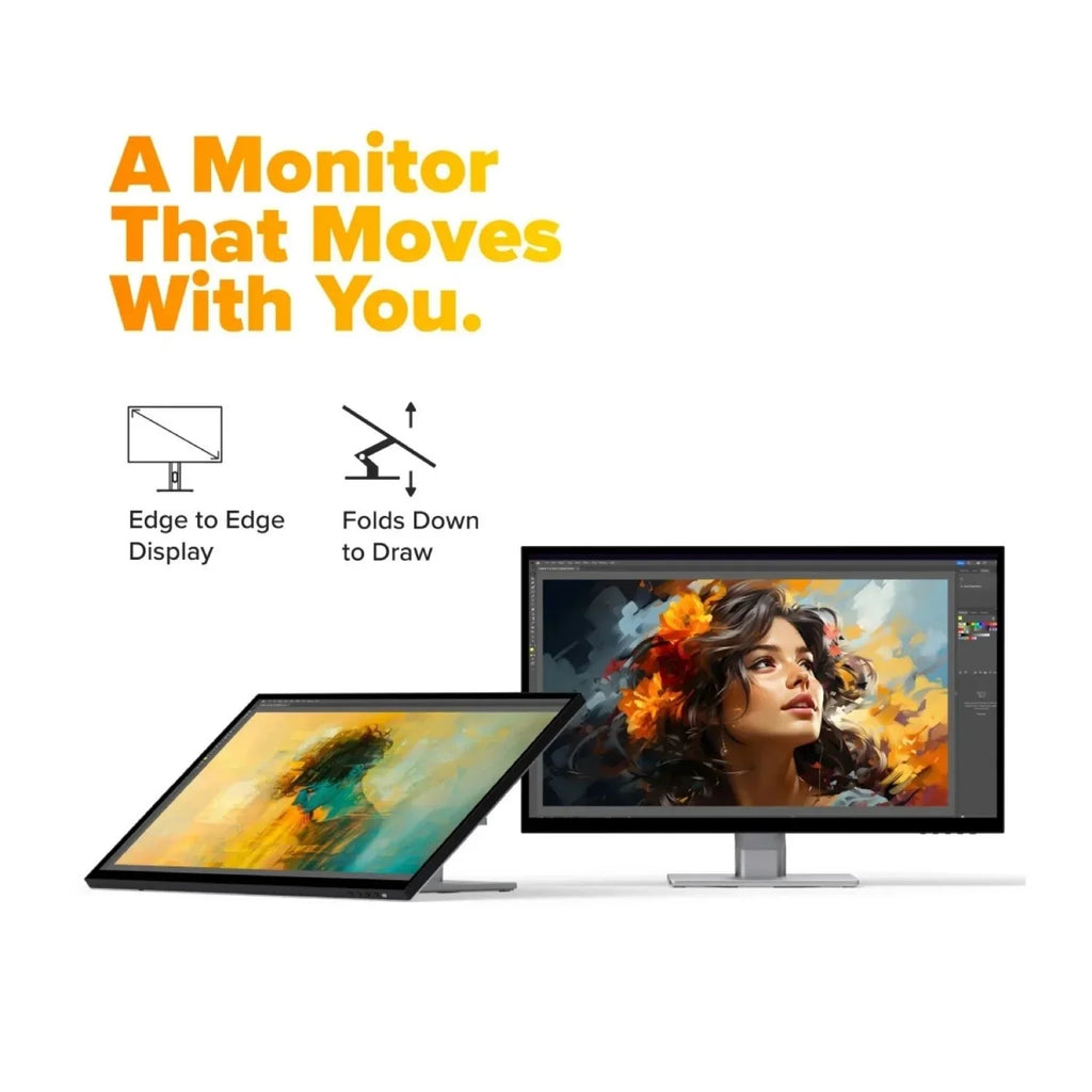 Alogic Clarity Fold Touch 27" 4K Touchscreen Monitor with Webcam and USB-C Power Delivery