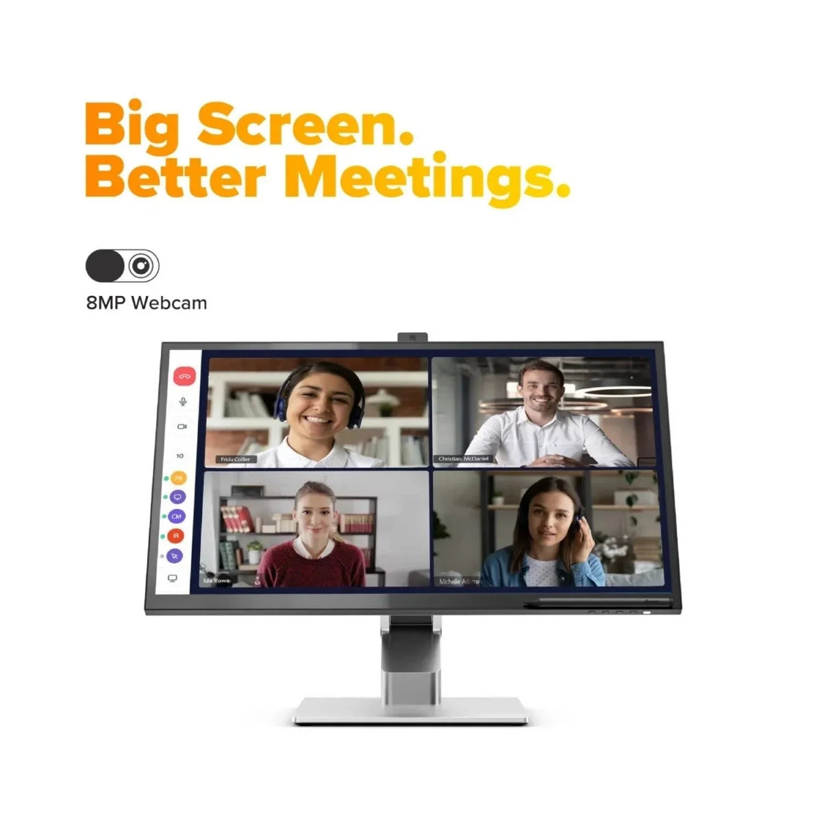 Alogic Clarity Fold Touch 27" 4K Touchscreen Monitor with Webcam and USB-C Power Delivery