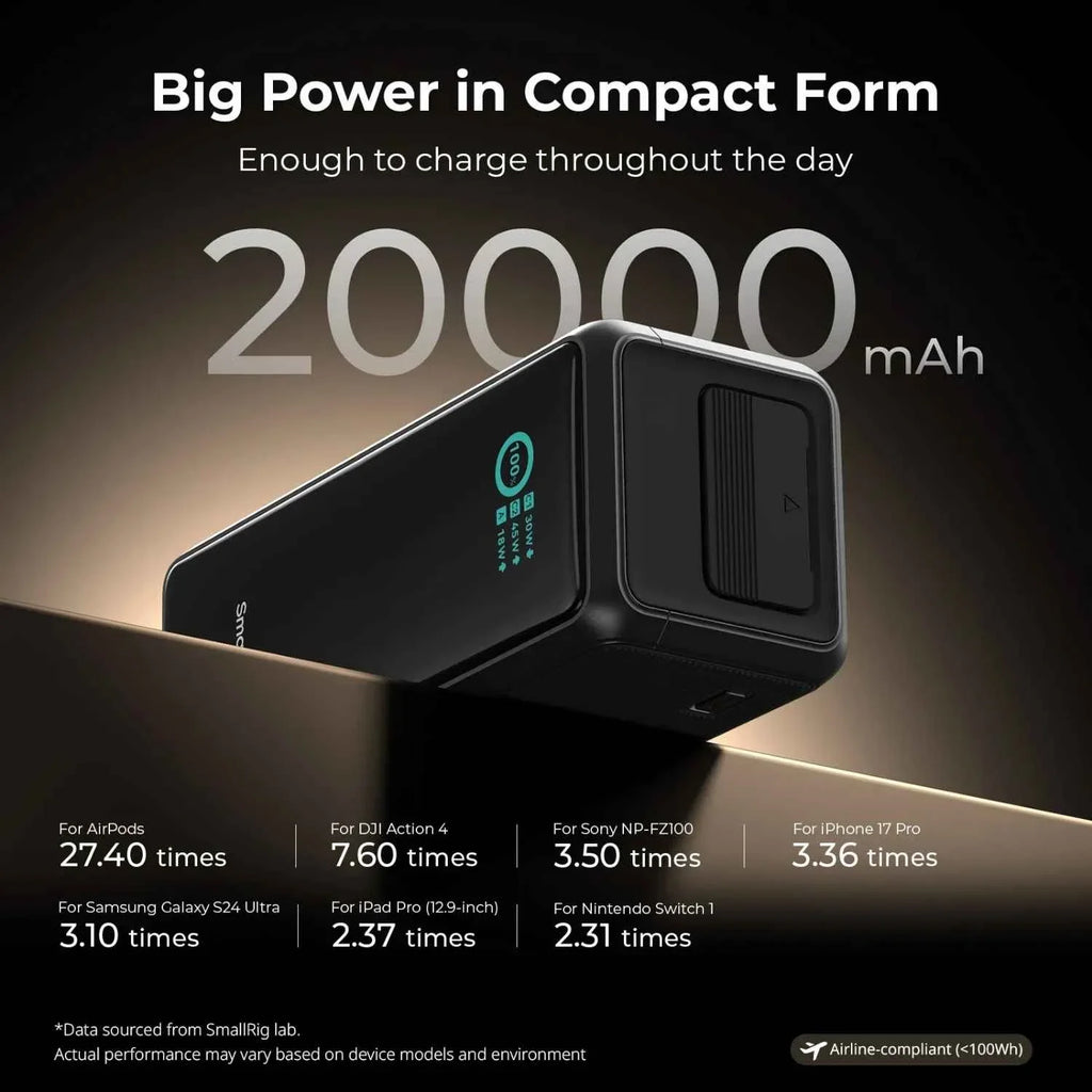 SmallRig 6108 Nano72 Power Bank with V-mount