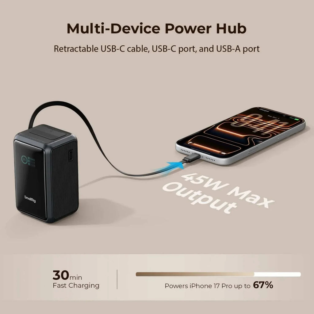 SmallRig 6057 Nano36 Power Bank with V-mount