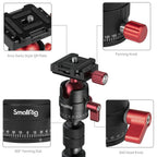 SmallRig 6397 Monopod with Triple Ground Spikes and Ball Head
