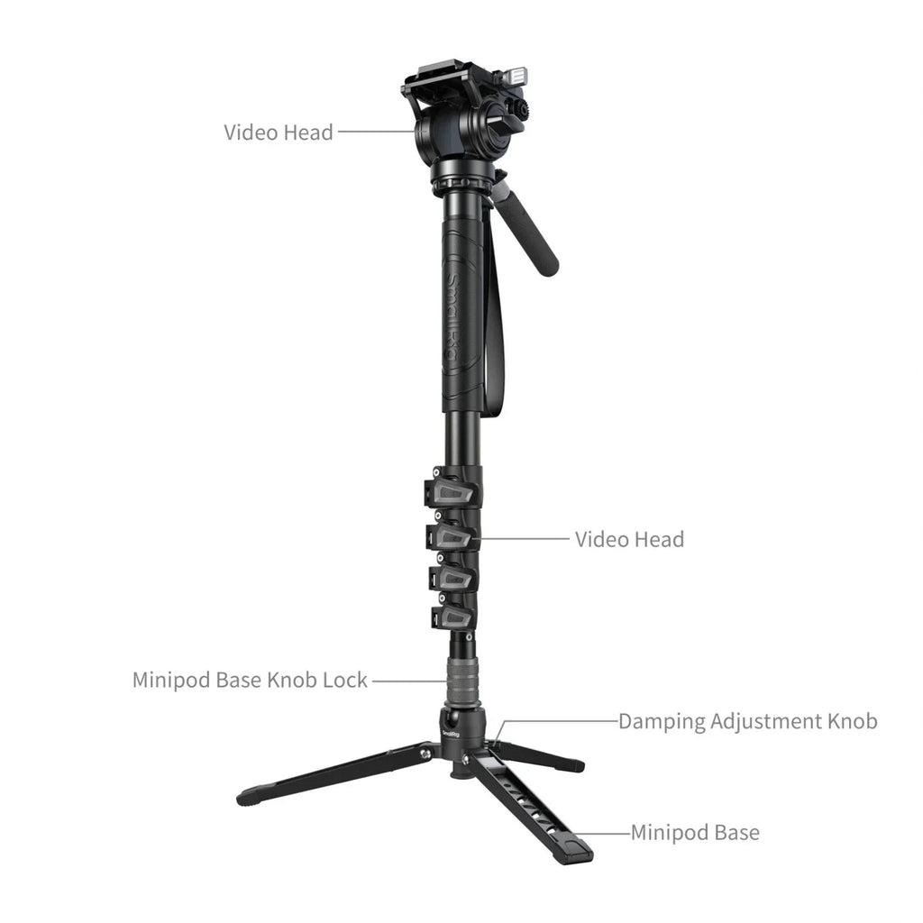 SmallRig 6624 Aluminum Alloy Monopod with Video Head