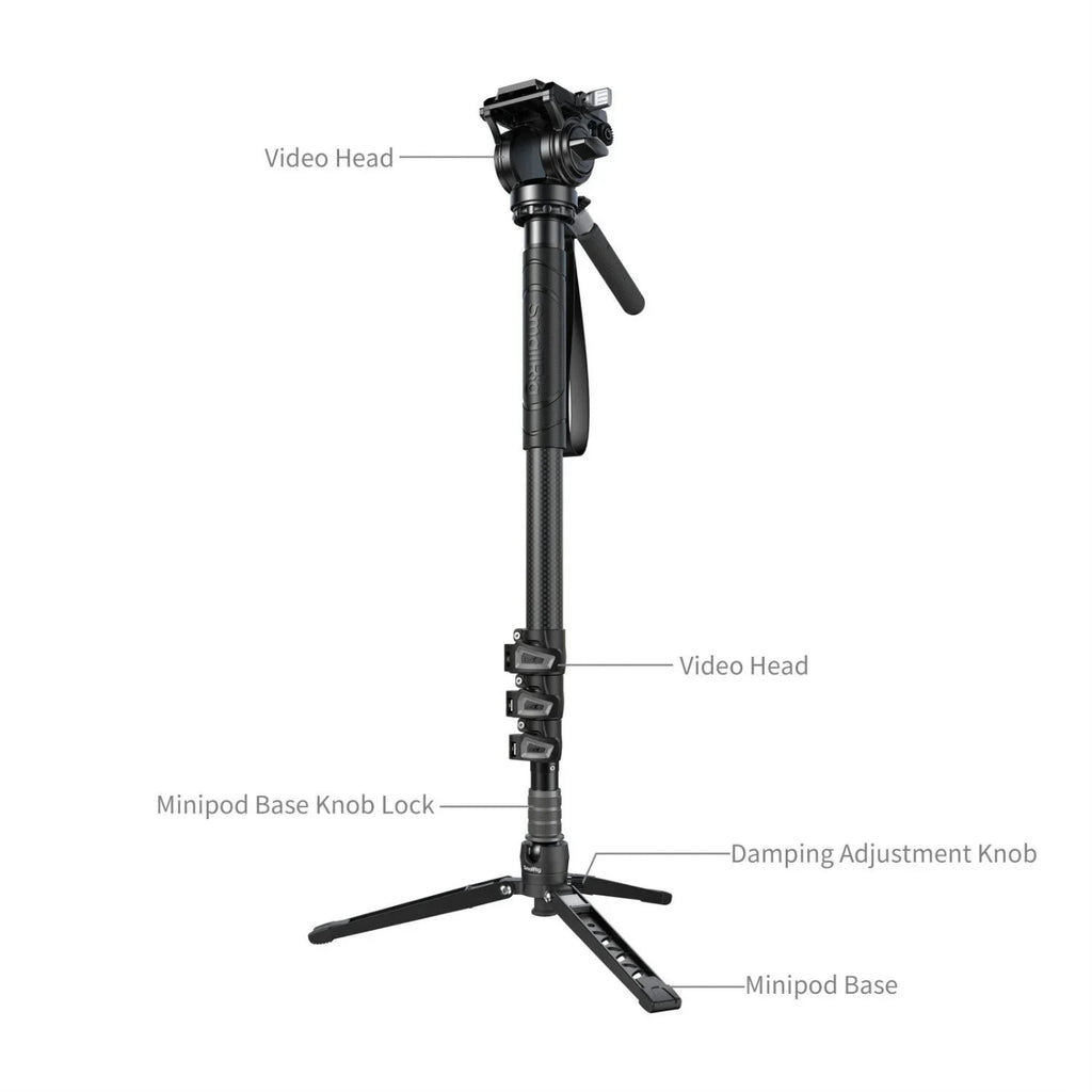SmallRig 6623 Carbon Fiber Monopod with Video Head