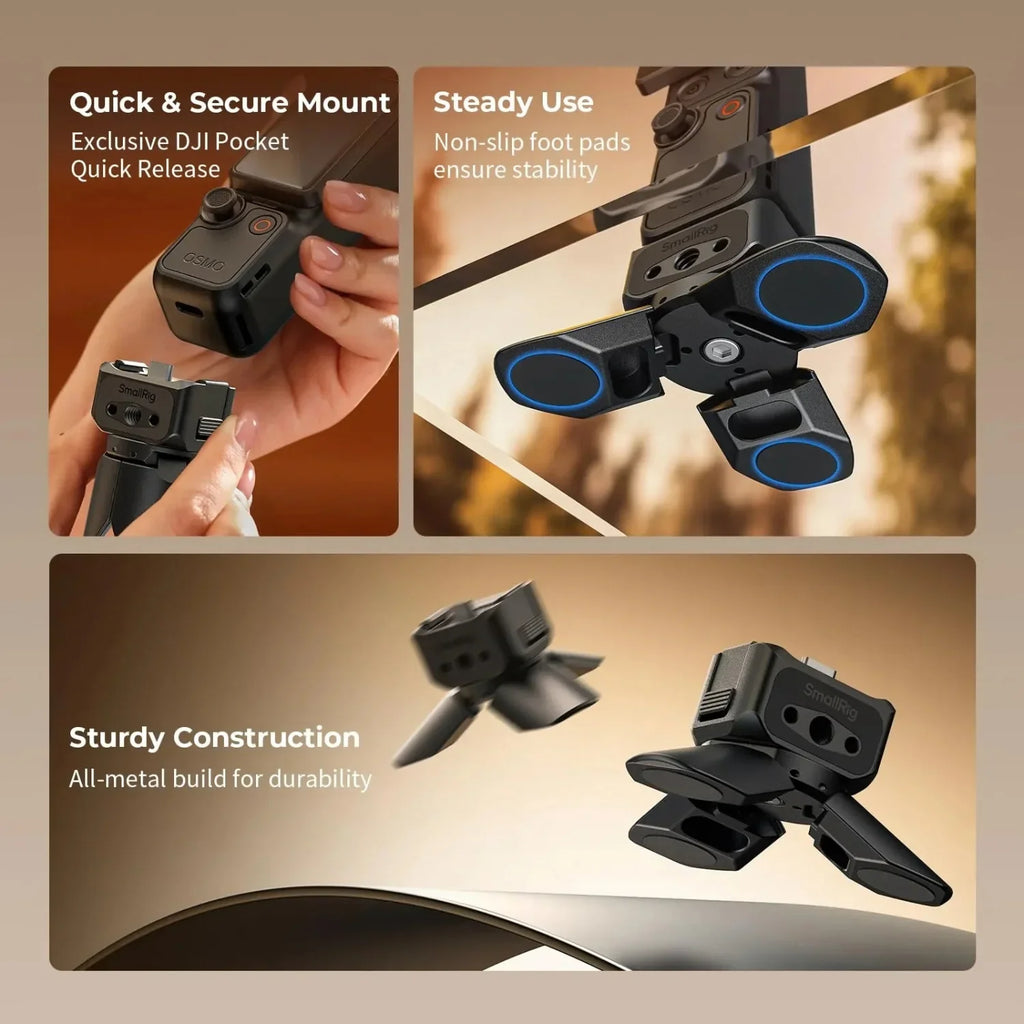 SmallRig 6361 Mini Desktop Quick Release Tripod with USB-C for DJI Osmo Pocket 4P / 4 / 3