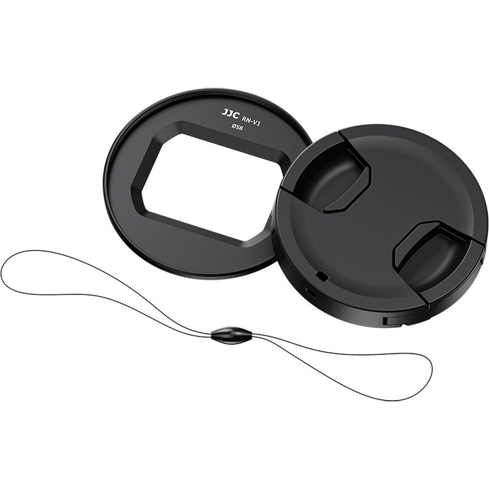 JJC RN-V1 Filter Adapter & Lens Cap Kit for Canon PowerShot V1