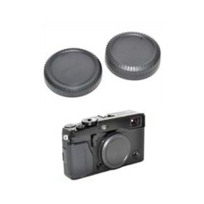Caruba LB-FU1 Rear Lens Cap and Body Cap for Fuji X-Mount