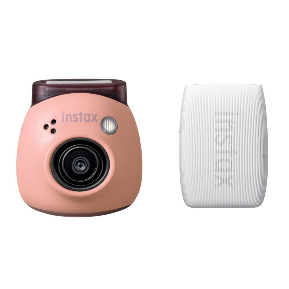 Fujifilm INSTAX PAL digital camera, Powder Pink + printer mini Link 3, Clay White