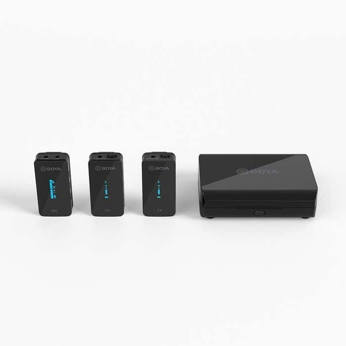 Boya Wireless Microphone 2.4 Ghz 2 Transmitter 1 Receiver