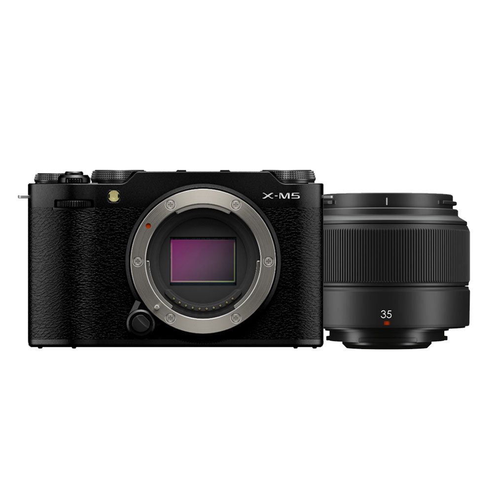 Fujifilm X-M5 body black + XC 35mm F/2.0