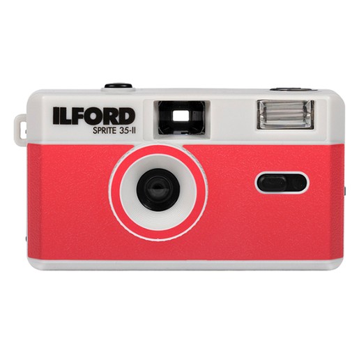 Ilford Sprite 35-II Camera Red & Silver