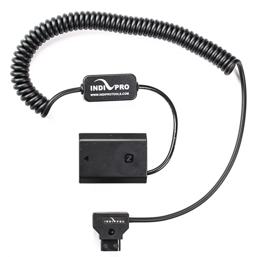 IndiPro Coiled D-Tap to Sony a7 III (NP-FZ100) Type Dummy Battery (24-36 ")