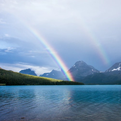 Photographing a rainbow
