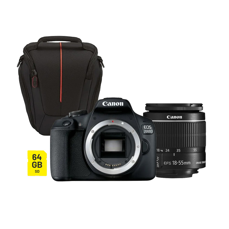 Canon EOS 2000D + 18-55 mm DC III STARTER KIT