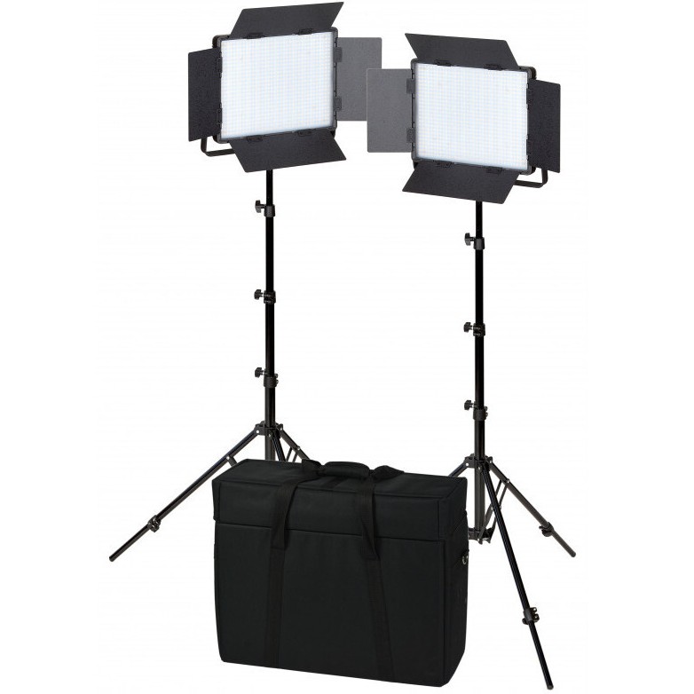 Nanlite 600-CSA bi-color dual kit (with case & light stand)