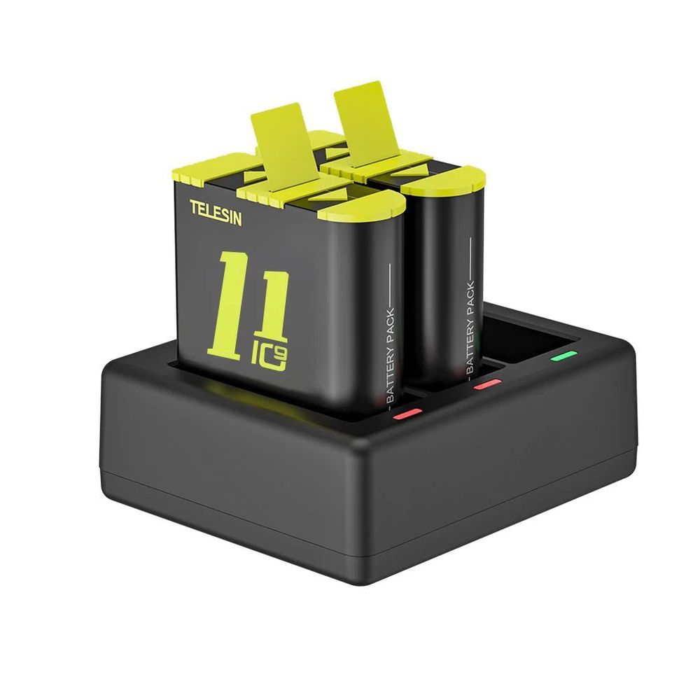 Telesin Charger for 3 batteries + 2x battery for GoPro 9/10/11/12