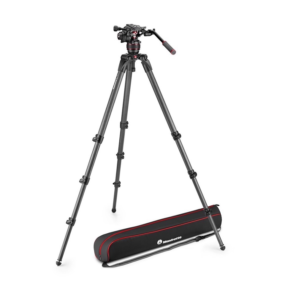 Manfrotto MVK608CTALL Carbon Single Leg Tripod + Nitrotech 608 Video Head
