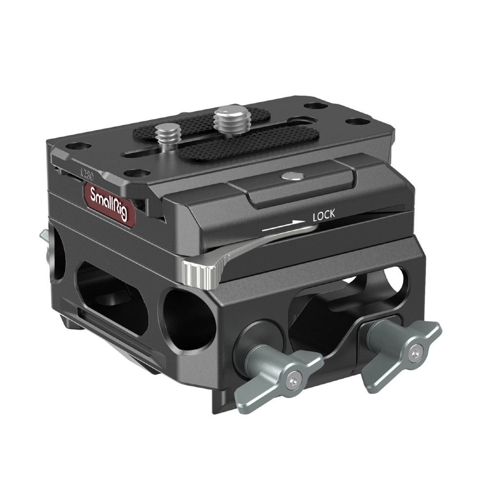 SmallRig Lightweight Baseplate with Dual 15 mm Rod Clamp (magnesium alloy version)