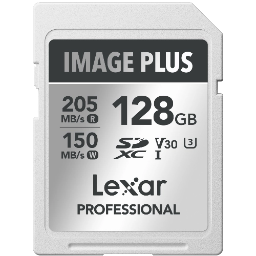 Lexar Image Plus SD Card UHS-I V30 R205/W150 MB/s - 128GB