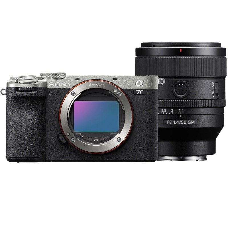 Sony A7C II silver + 50mm F/1.4 GM