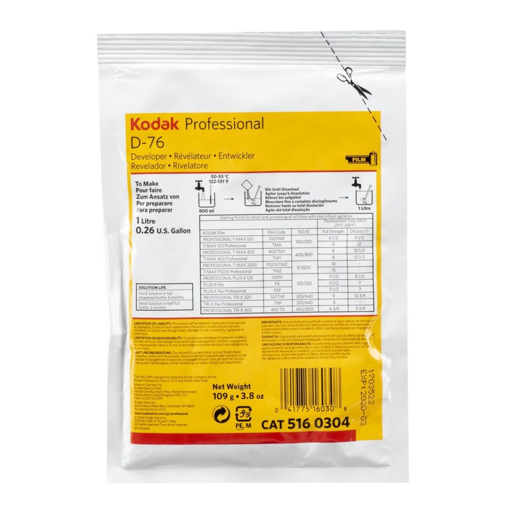 Kodak Professional D-76 Film Developer Powder 1L