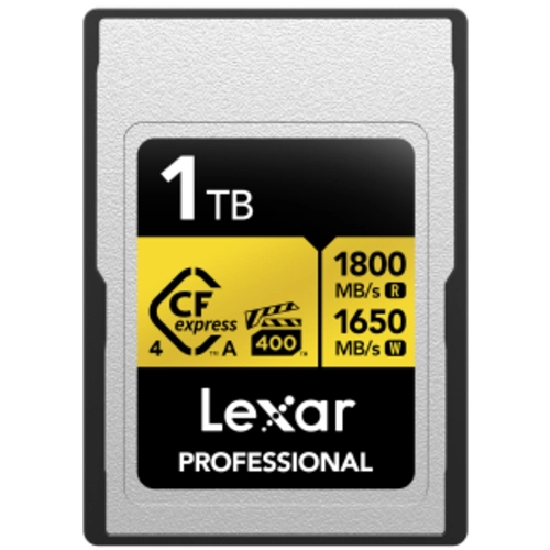 Lexar Professional Gold 4.0 CFexpress Card Type A VPG400 R1800/W1650 MB/s – 1TB
