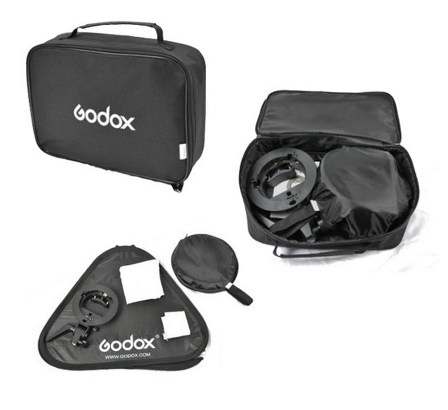 Godox S-Type Bracket + Softbox 80x80cm + Grid
