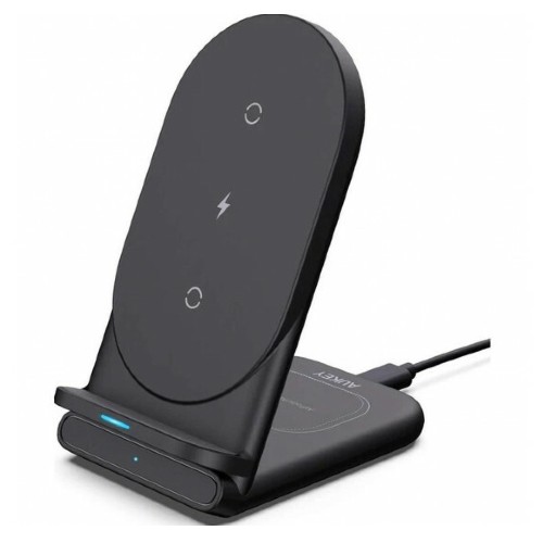 Aukey Aircore 2-in-1 Wireless Charging Stand - black